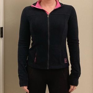 GH sport navy fleece zip up